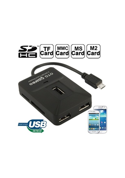Ally 5In1 Micro Tf.Ms.Sd Usb Kart Okuyucu 3Xusb Otg Port