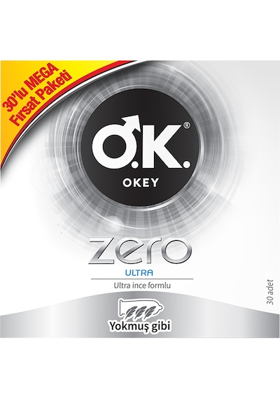 Okey Zero Ultra Prezervatif 30'lu