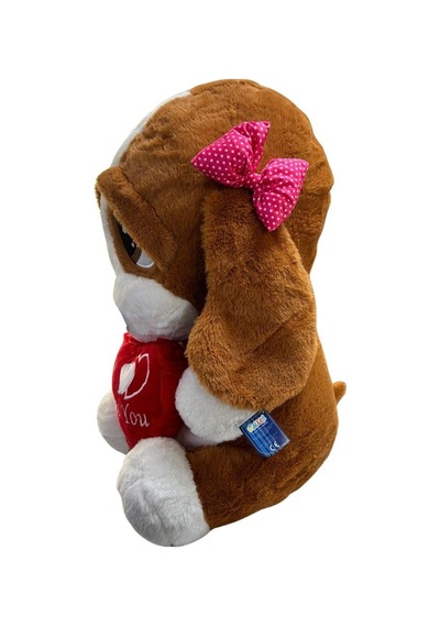 Halley Peluş Üzgün Köpek 60 Cm 22100 Kahverengi Çok Renkli