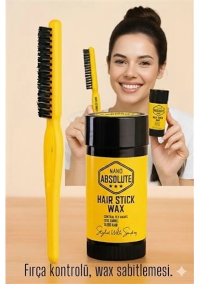 Topuz Fırçası Stick Wax Seti Profesyonel Saç Topuz Seti 722142