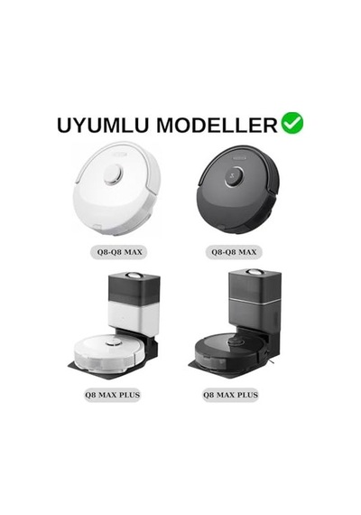 , Q8 , Q8 Uyumlu Yedek Ana Fırça Takımı Ve Temizleme Tarağı-3 Parça Sku: Zeusb0cqgd8yxl