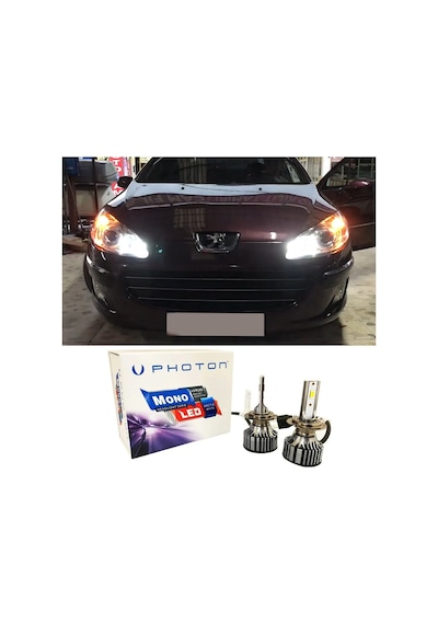 Peugeot 407 Led Xenon Uzun Far Ampulü H7 Mono Yeni Seri Beyaz