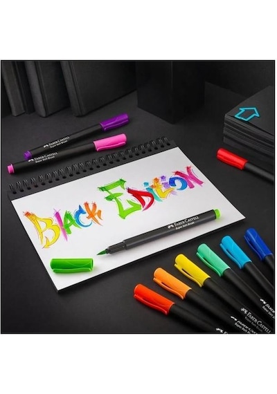 Faber Castell Black Edition Keçeli K Fırça Uç 10lu