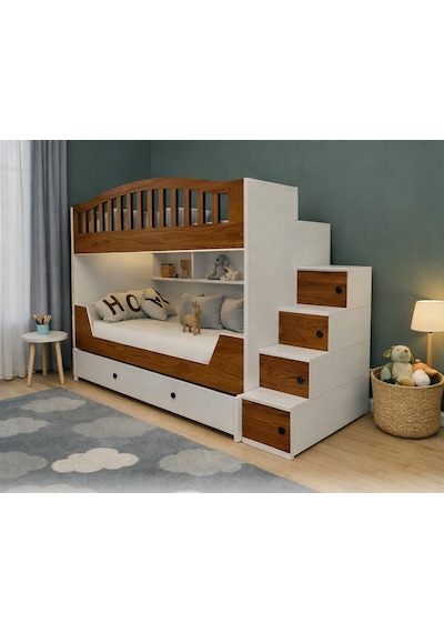 Infinity Yavrulu Fonksiyonel Merdivenli Ranza Cb 2 90 x 190 CM