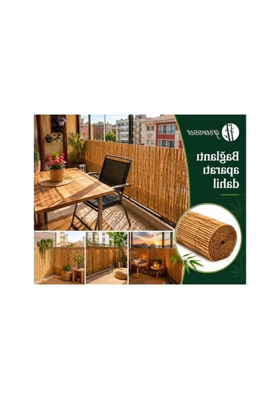 1m X 1m Hasır Kamış Çit, Bahçe Alanı İçin Koruyucu Çit