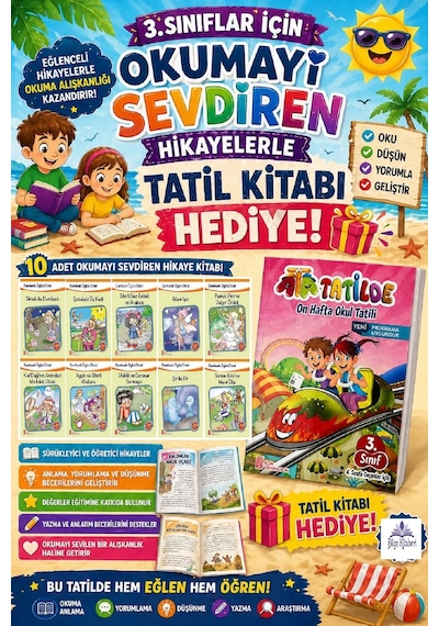 3.sınıftan 4.sınıfa Geçenler İçin Hikaye Seti - Ata Tatil Kitabı 5
