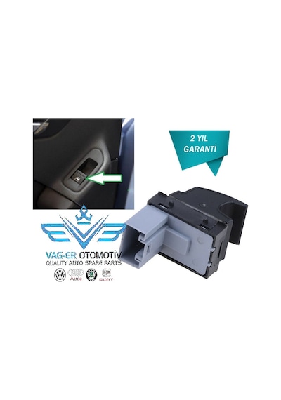 ALTEA XL 2008-2015 ÖN SAĞ CAM AÇMA DÜĞMESİ TUŞU 7L6959855B