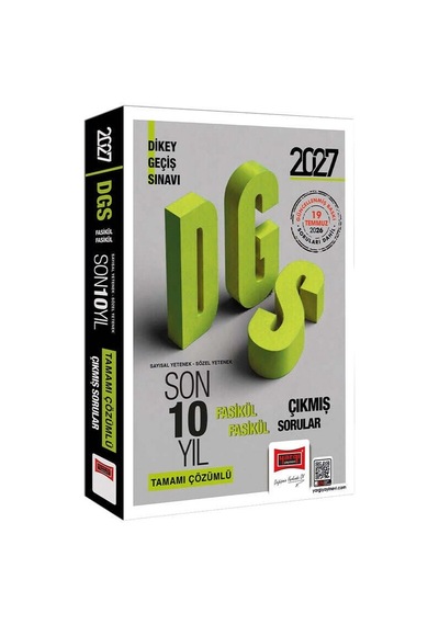 Yargı 2027 Dgs Sayısal Sözel Yetenek Tamamı Çözümlü Fasikül Fasikül 10 Yıl Çıkmış Sorular