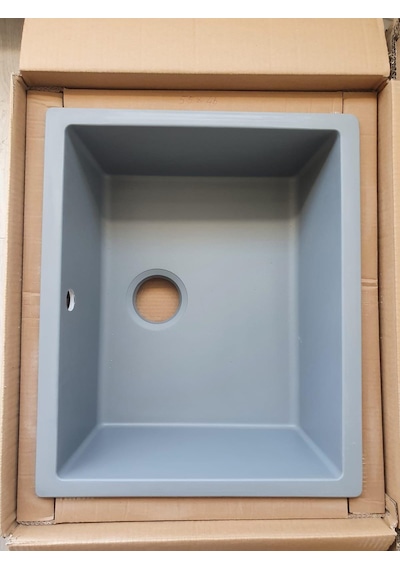 Simpex Tek Göz Tezgah Altı Uyumlu Metalik Gri 50x40cm