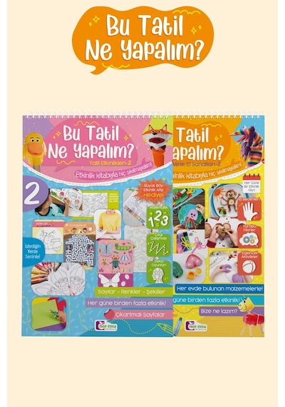 Mor Elma Yayınları Bu Tatil Ne Yapmalıyım 2 5- 6 Yaş Okul Öncesi Tatil Kitapları