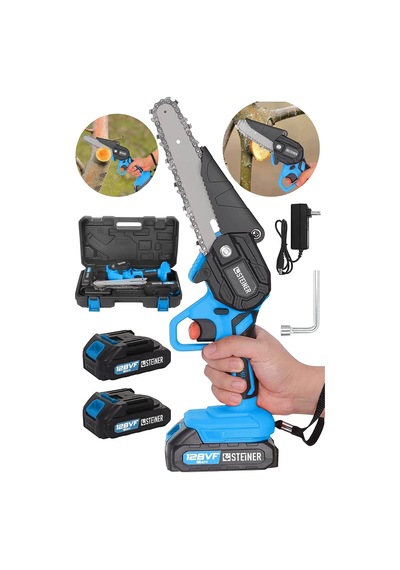 Alman 128 Vf 10 Ah Çelik Şanzuman Akülü Dal Kesme Budama Testere Bıçkı Makinesi 15 Cm
