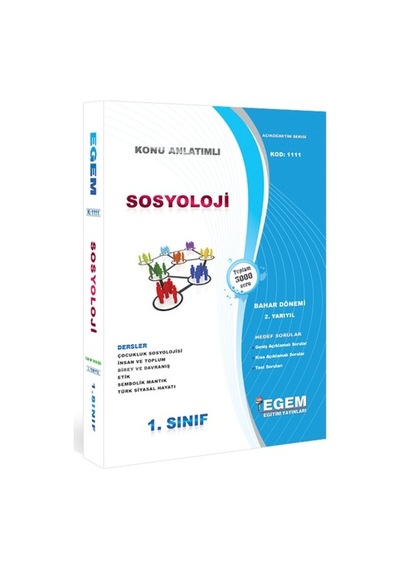 Egem Aöf Sosyoloji Ve 1,2,3, 4. Sınıf Konu/soru Çıkmış