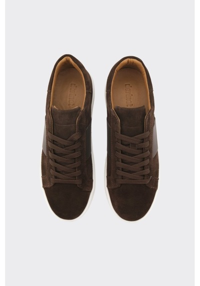 Derinet Comfort Taban Hakiki Deri Erkek Sneaker Kahve Süet Kahve Süet