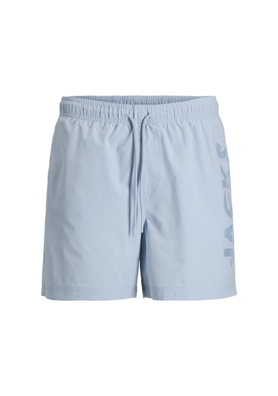 Jack & Jones Erkek Logo Detayli Normal Kalip - Maui - 12291391 Celestial Blue