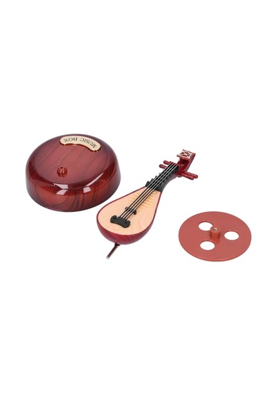 Hareketli Ud Müzik Kutusu Dekoratif Hediyelik Eşya Melodili Müzik Kutusu