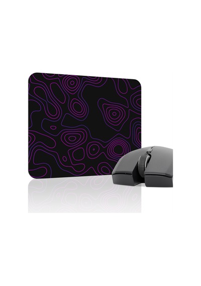 Topography Kaymaz Dikişli Kauçuk Oyuncu Mousepad V4 - 22x18 Gaming Mouse Pad Fare Altlığı