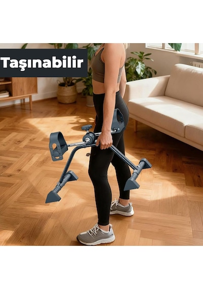 Mini Pedal Egzersiz Kondisyon Bisikleti Taşınabilir Dirençli Ev Aleti El Ve Ayak Pedallı Spor Cihazı
