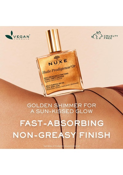 Lexroo Nuxe Huile Prodigieuse Or Çok Amaçlı Işıltılı Kuru Yağ 100 Ml