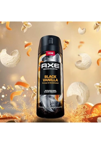Axe Premium Collection Erkek Sprey Deodorant Black Vanilla 150 Ml