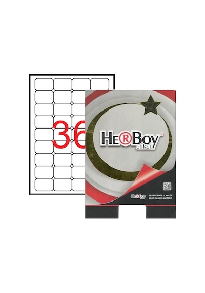 Herboy Hb-1453 45mmx30mm Beyaz Laser Etiket