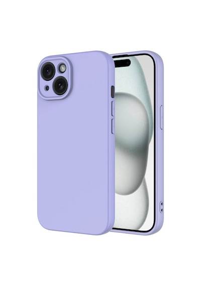 Apple Uyumlu iPhone 15 İçi Kadife Kamera Korumalı Lansman Silikon Kılıf