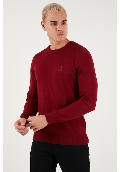 U.S. Polo Assn. U.s. Polo Assn Erkek Kazak G081sz0tk2226959 Bordo Bordo
