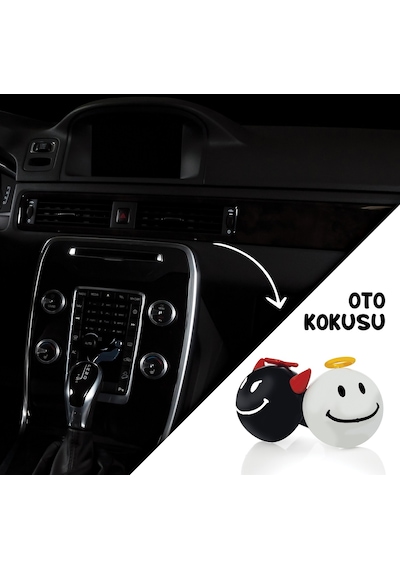 Oto Petek Kalorifer Kokusu Melek Şeytan Sevimli Emoji Parfümü