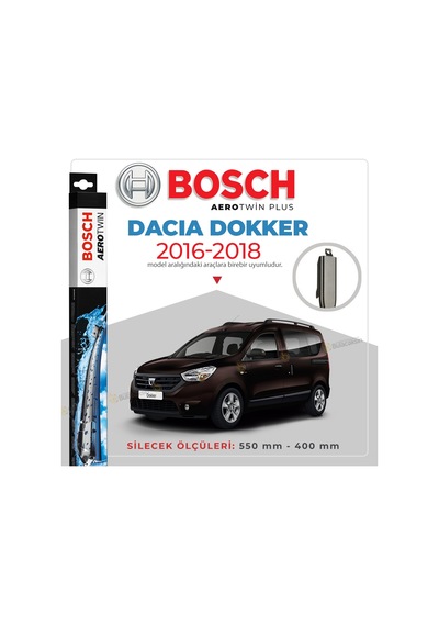Dacia Dokker Muz Silecek Takımı 2016-2018 Bosch Aerotwin
