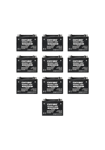 Chyibo Cg 12n6.5l-bs 12v 6.5ah Motosiklet Aküsü 1 Koli 10 Adet 138 65 100