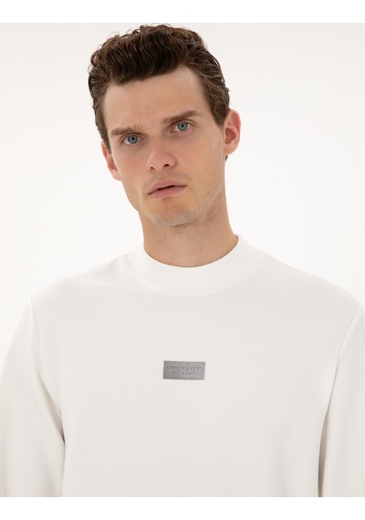 Pierre Cardin Erkek Beyaz Sweatshirt 50316633-vr013 Beyaz