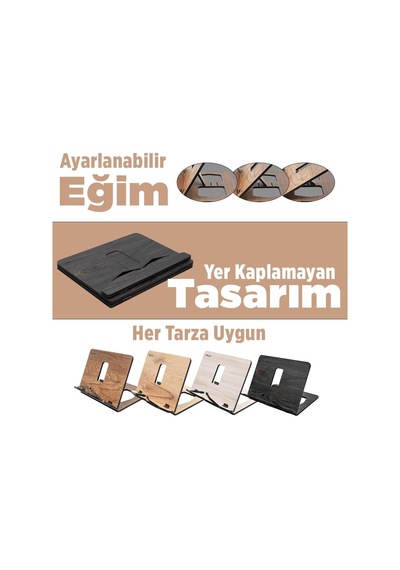 Kitap Okuma Standı Büyük Boy Meşe