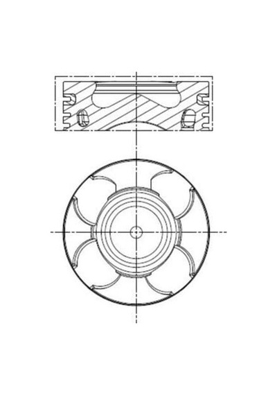 Piston Segman - Fiat 500, Panda, Grande Punto, Punto, Doblo, Tipo, Fiorino, Qubo, Idea, Strada, Linea, Egea, Mito - Goetze-after-8772661std000g 71558399