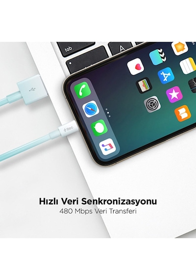 Ttec 2DK7508B USB-A - Lightning Şarj Kablosu Beyaz