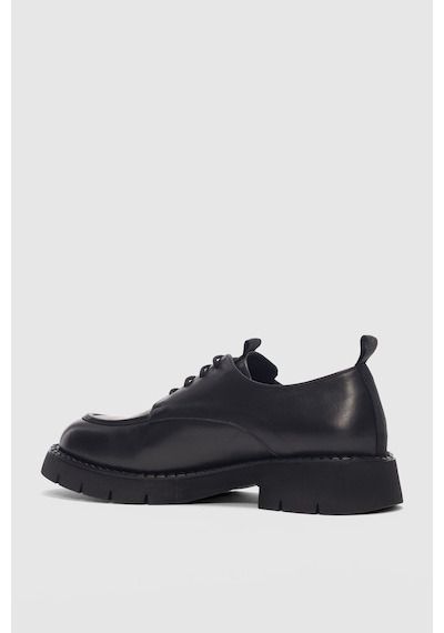 Dravel Bağcıklı Kadın Loafer- Siyah