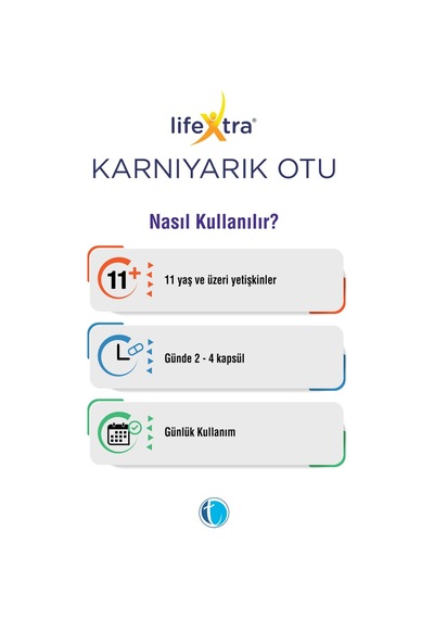 Lifextra Karnıyarık Otu 750 MG 120 Kapsül