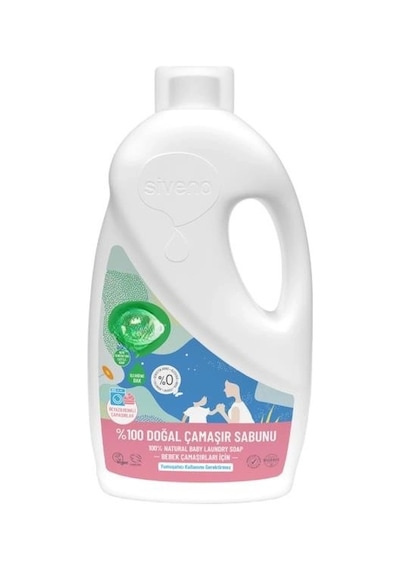Mey İthalat %100 Doğal Baby Çamaşır Sabunu 1000 Ml Çok Renkli