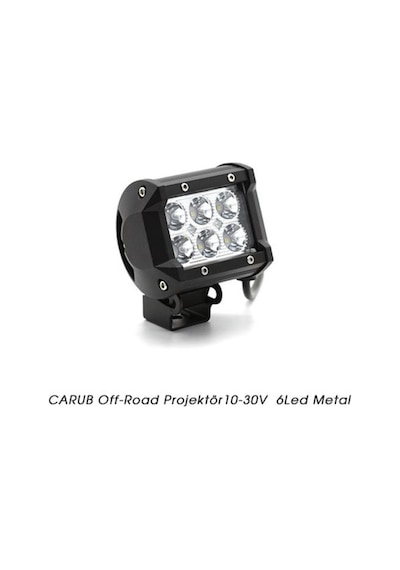 Ahmet Otomotiv Off-road Projektör 6 Led Çakarlı Beyaz 12v-24v
