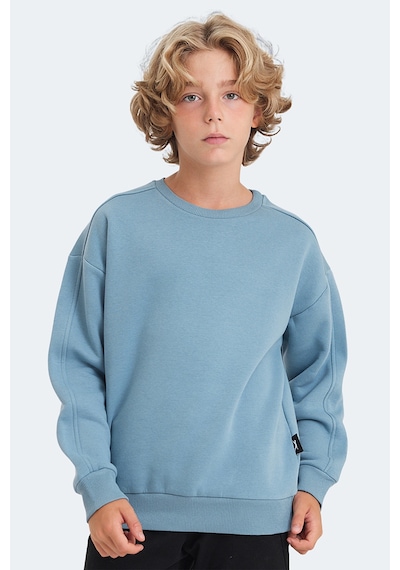 Slazenger Logan 2 Li Set Unisex Çocuk Yeşil - Mavi Sweatshirt Yeşil - Mavi