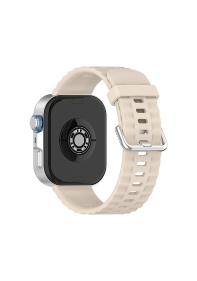 Muratech Newface Huawei Watch Fit 3 Klasik Kordon - Krem
