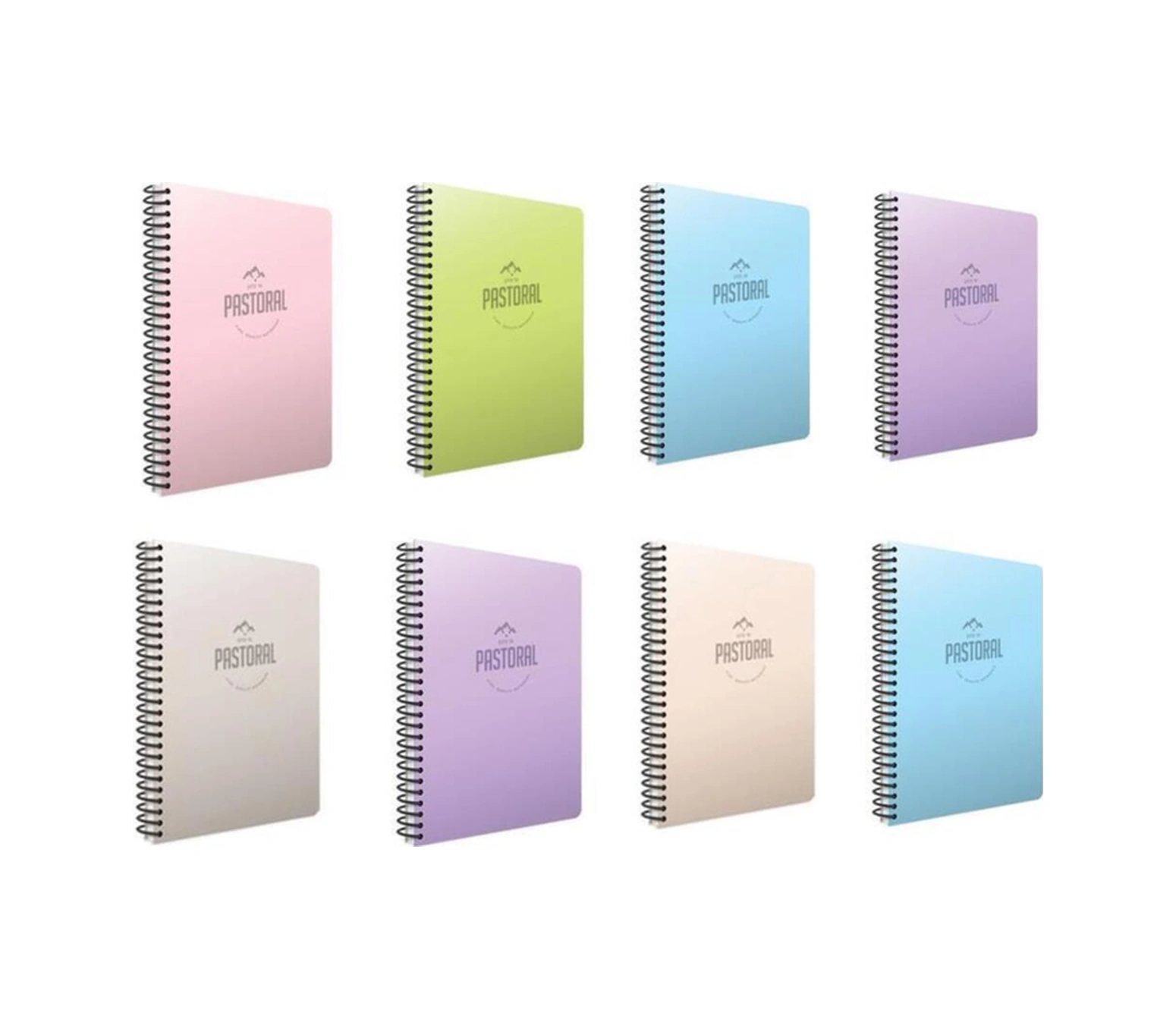 Pastoral 60 Yp. A4 Spiralli Pp. Kapak Defter Seti Çizgili 8'li