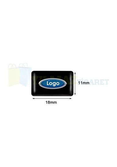 Ford Logo Arma Direksiyon Jant Vites Torpido Ayna Damla Silikon Etiket Çıkartma Oto Sticker 18x11mm