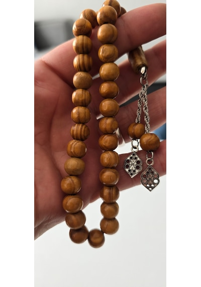 Bambu Tesbih 10 Mm Koyu Sarı