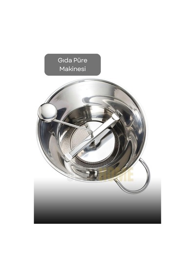 Kollu Püre Makinesi Paslanmaz Mama Yapma Makinesi Çelik Sosluk Yapma Makinesi Yedek Bıçaklı 30x13,5 Cm