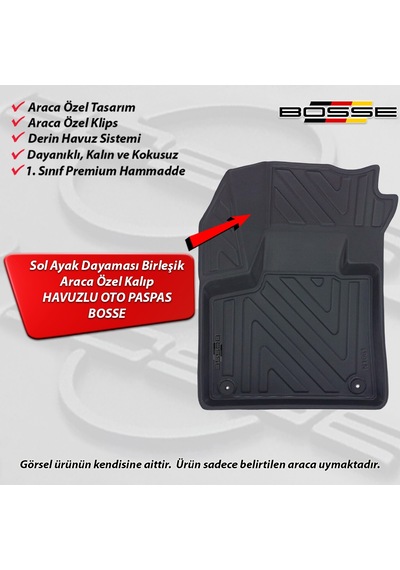 Ds7 Paspas Araca Özel 2019 2024 Bosse Paspas 3d Havuzlu