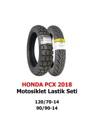 Honda Pcx 2018 Motosiklet Lastiği 120/70-14 Tl Ve 90/90-14 Tl