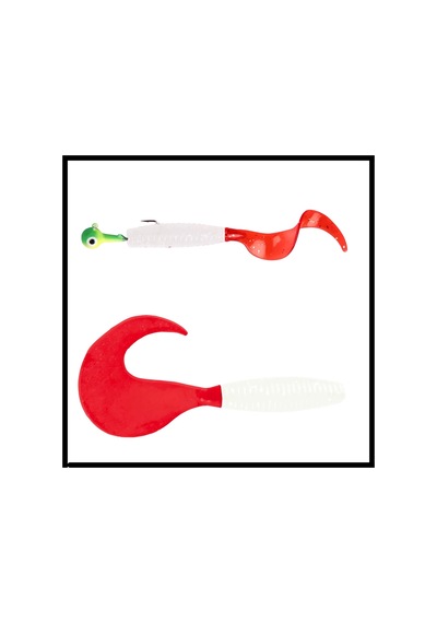 Savage Yumy 9.5 Cm Kırmızı-beyaz Silikon Kurt
