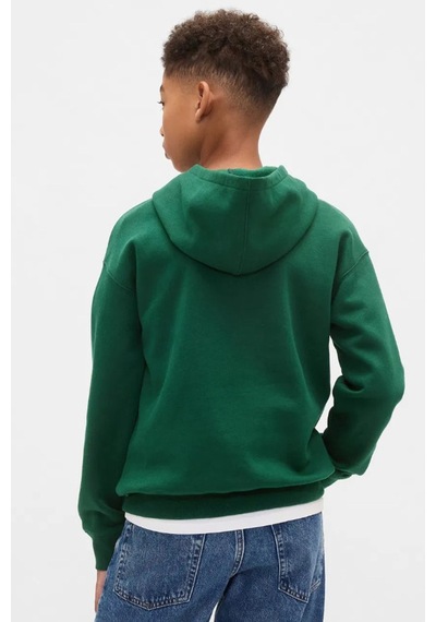 Gap V-frch Logo Çocuk Sweatshirt YESIL