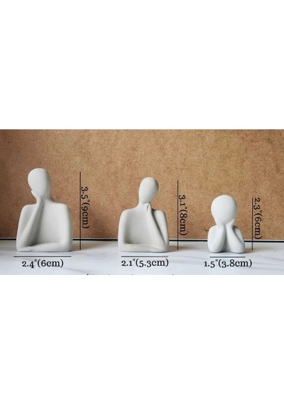 Bernami Mum Pinterest 3 Kişilik Beton Heykel Obje Biblo Aile Beton Minimal Obje Biblo Aile Diğer