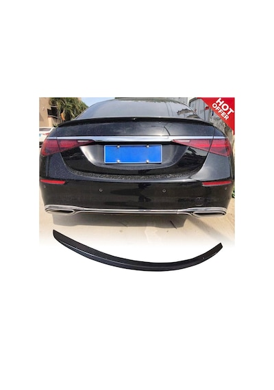 Mercedes W223 Amg Uyumlu Yedek Parça Spoiler Boyasız Plastik