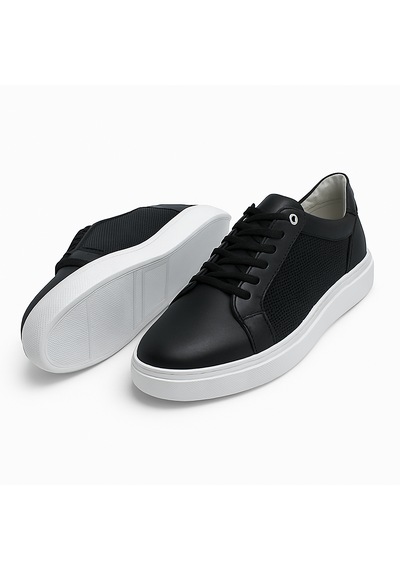 Growish Gre0065-2 Hakiki Deri Yüksek Beyaz Eva Taban Koku Yapmaz Beyaz Taban Lazer Desenli Siyah Sneakers Ayakkabı Siyah Growish Gre0065-2 Hakiki Deri Yüksek Beyaz Eva Taban Koku Yapmaz Beyaz Taban Lazer Desenli Siyah Sneakers Ayakkabı Siyah